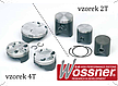  pístní sada Wössner HONDA CR125, 90-91, pr. 54,44mm