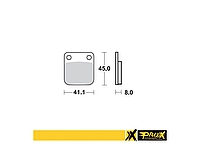   Brzdové destičky zadní Kawasaki Pad KX65 '00-26, Suzuki RM65 '03-05, Yamaha YFS 200 '03-06