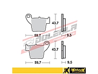   Brzdové destičky zadní Prox Honda CR125/250 '02-07 + CRF150/250/450R '02-25
