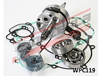   Kliková hřídel KAWASAKI KX80, 91-00, KX85, 01-05, KX100 s dolním těsněním +gufera+ložiska