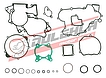  těsnění celý motor KTM SX85, 03-12
