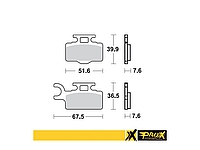   Brzdové destičky přední KX65, do 25/ RM65, 03-05